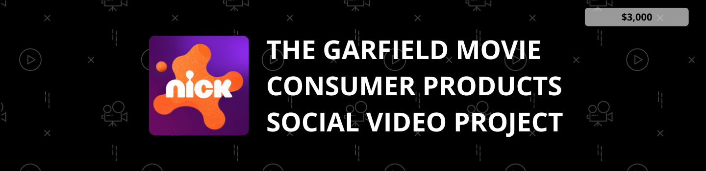 The Garfield Movie Consumer Products Social Video Project