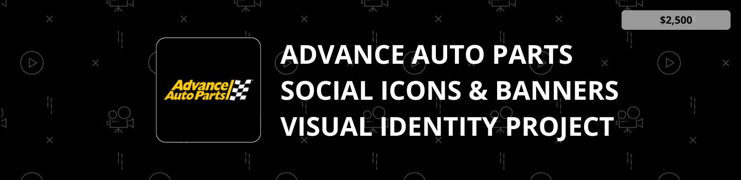 Advance Auto Parts Social Icons and Banners Visual Identity Project