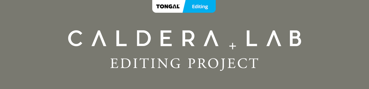 Caldera Lab Editing Project