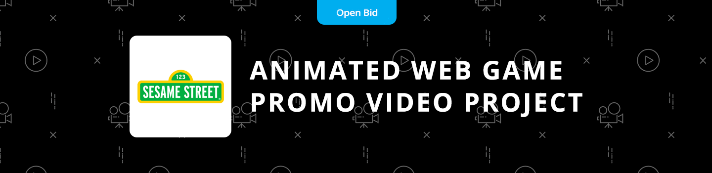 Sesame Street Animated Web Game Promo Video Project