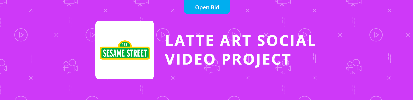 Sesame Street Latte Art Social Video Project