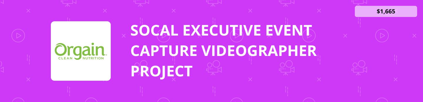 SoCal Executive Event Capture Videographer Project