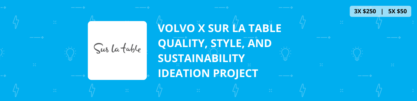 Volvo x Sur la Table Quality, Style, and Sustainability Ideation Project