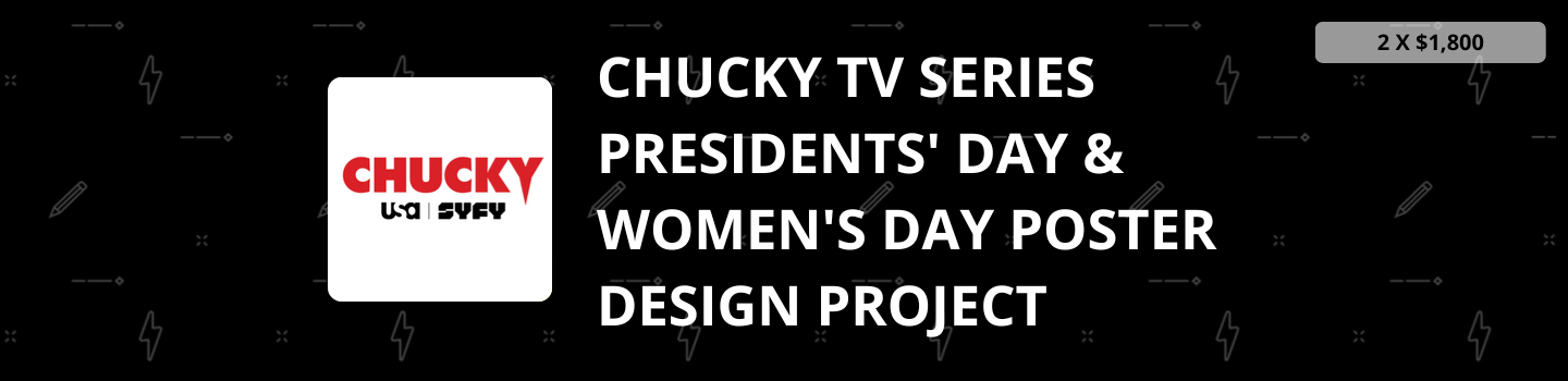 Chucky TV Series Presidents' Day & Women's Day Poster Design Project