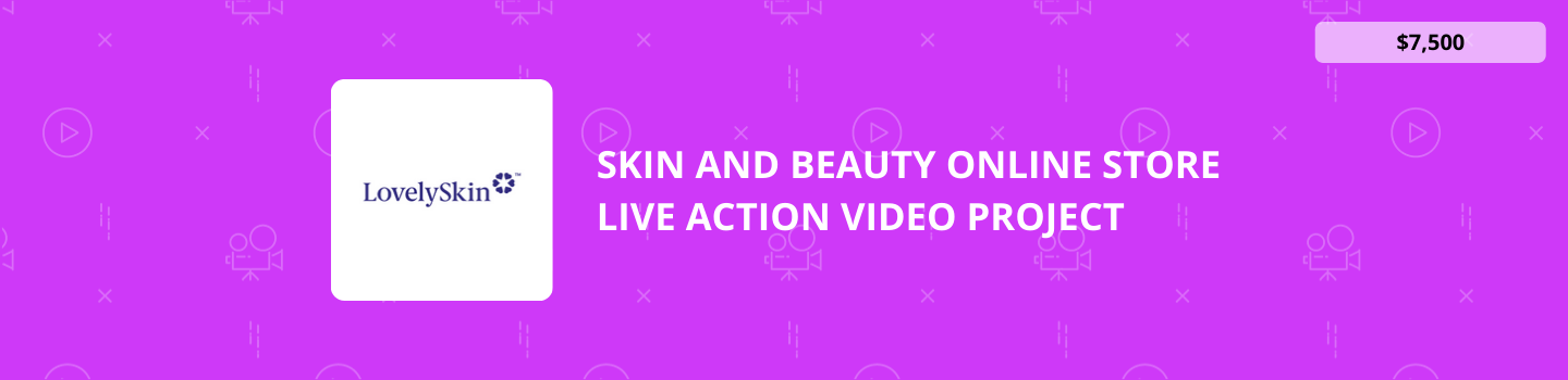 Skin and Beauty Online Store Live Action Video Project