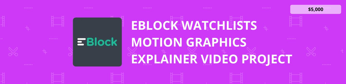 EBlock Watchlists Motion Graphics Explainer Video Project