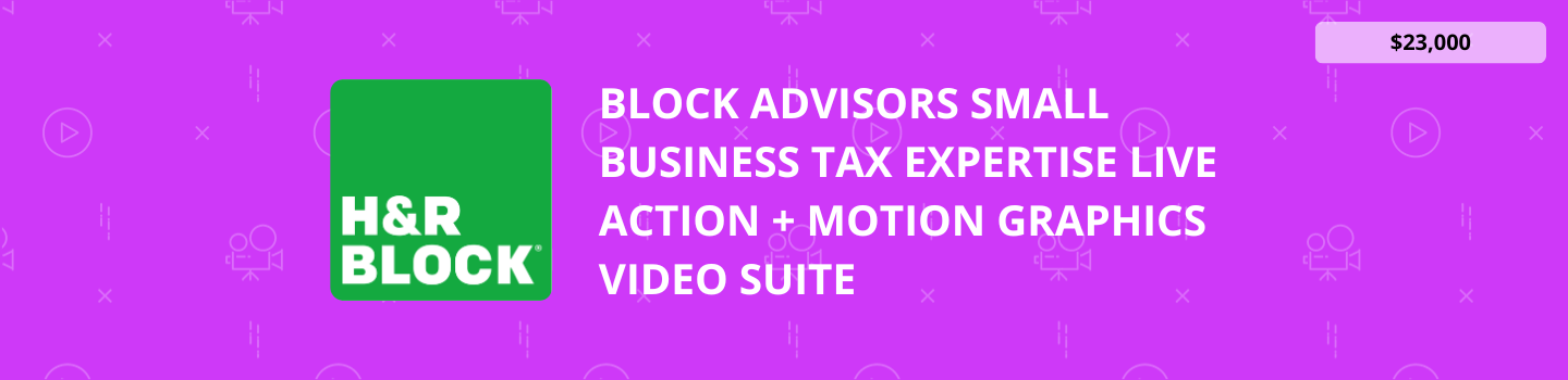 Block Advisors Small Business Tax Expertise Live Action + Motion Graphics Video Suite