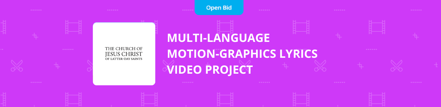 Multi-Language Motion-Graphics Lyrics Video Project