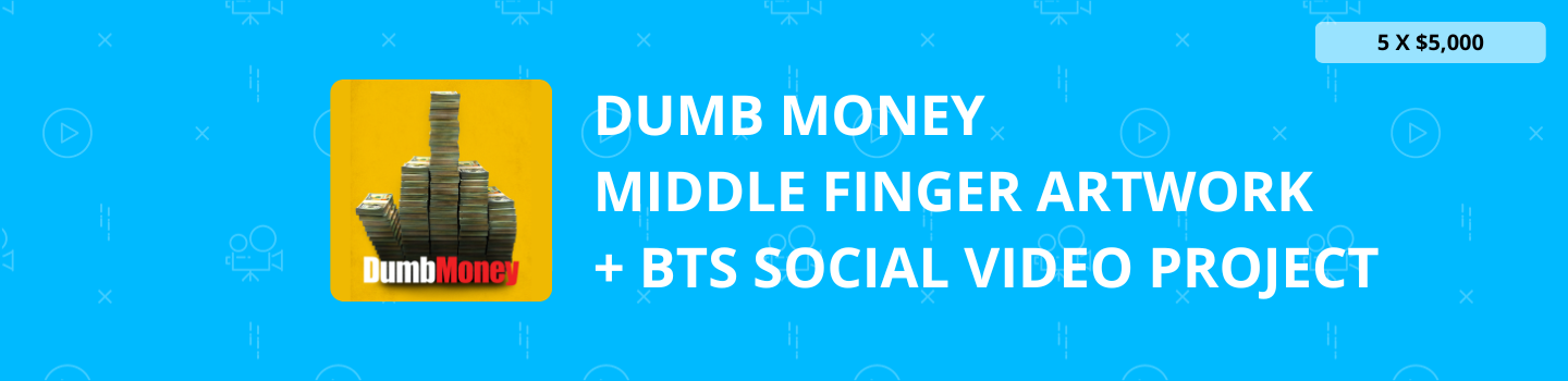 Dumb Money Middle Finger Artwork + BTS Social Video Project