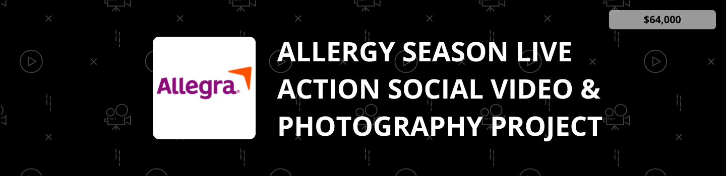 Allergy Season Live Action Social Video and Photography Project