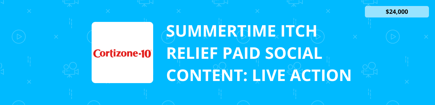 Summertime Itch Relief Paid Social Content: Live Action