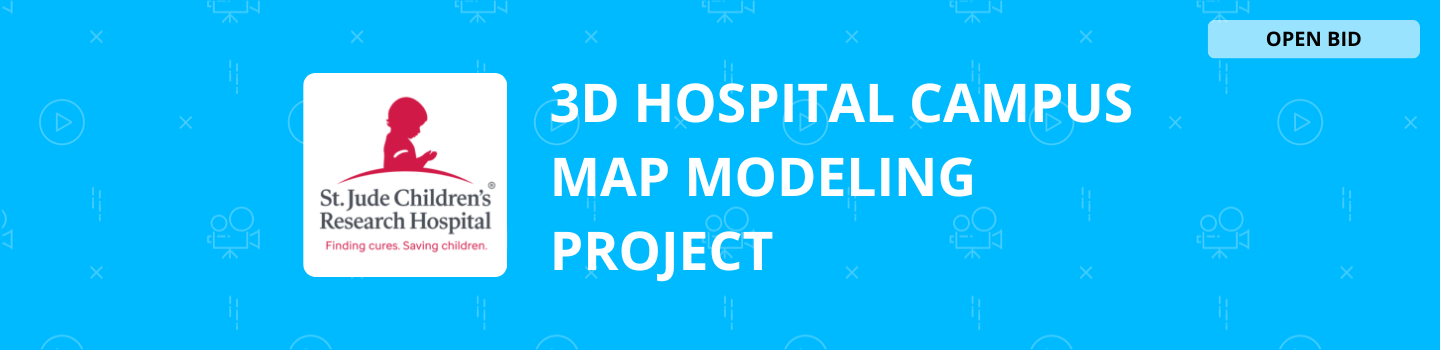 3D Hospital Campus Map Modeling Project