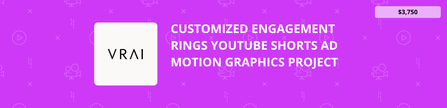 Customized Engagement Rings YouTube Shorts Ad Motion Graphics Project