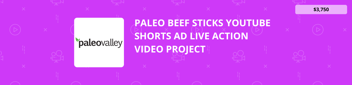 Paleo Beef Sticks YouTube Shorts Ad Live Action Video Project
