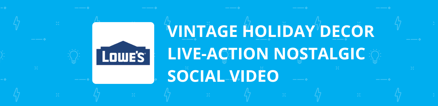 Vintage Holiday Decor Social Video Project