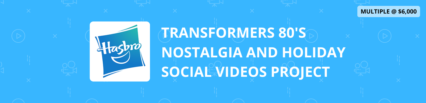 Transformers 80's Nostalgia and Holiday Social Videos Project