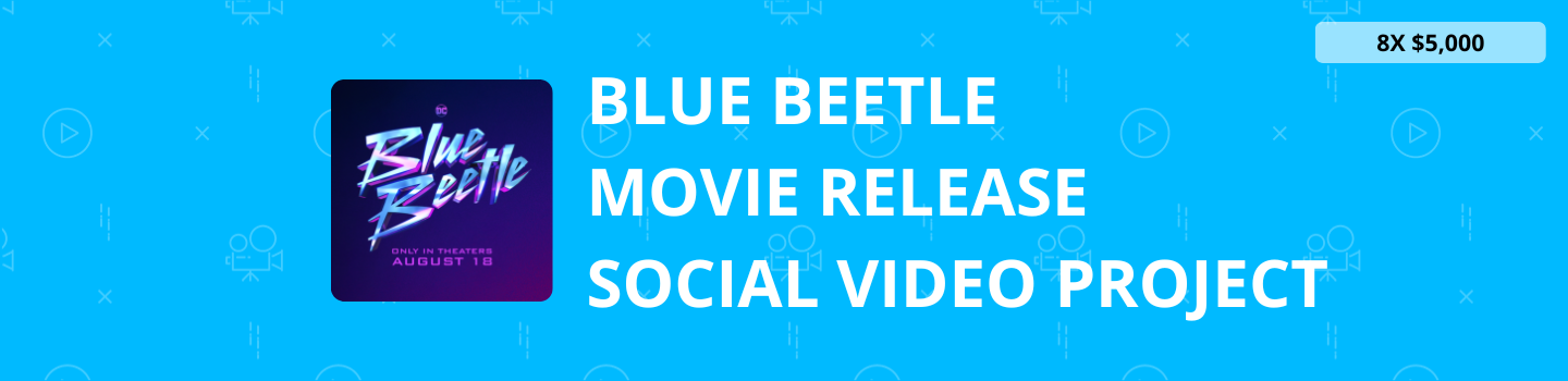 Blue Beetle Movie Release Social Video Project