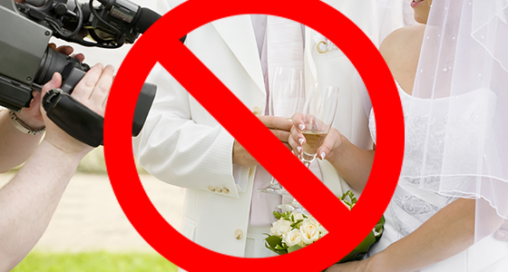 friends don't ask their friends with cameras to shoot their wedding