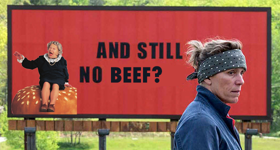 Three Billboards Outside the Hamburger Joint