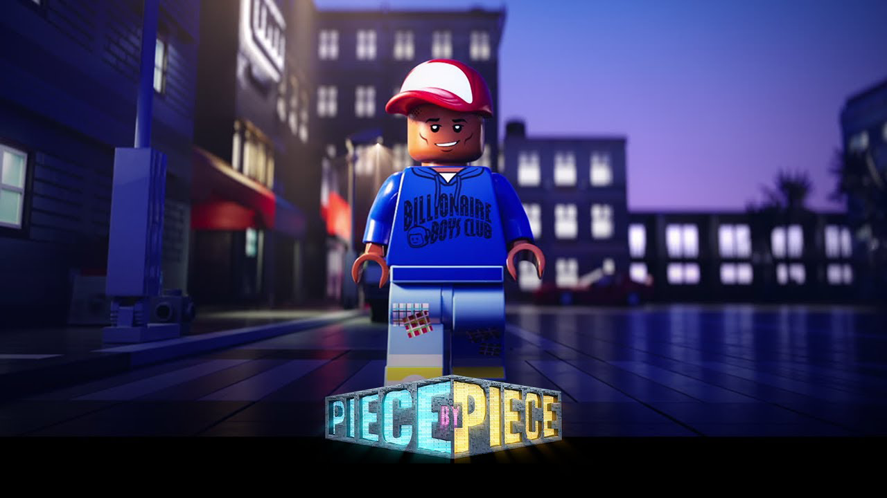 Pharrell Williams minifig from Piece by Piece biopic